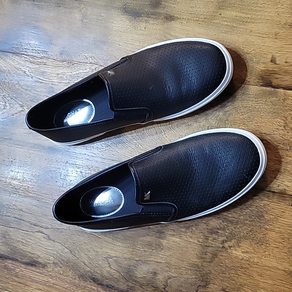 Black Mochael Kors Boerum Double Gore Sneaker, 8.5